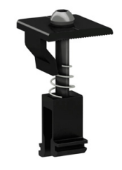 Clenergy Ground Mount End Clamp - Black