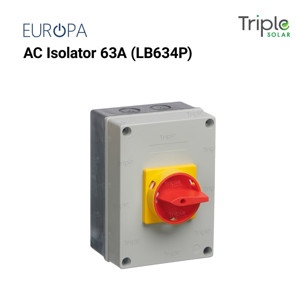 Europa LB634P Rotary AC Isolator 4P 63 A