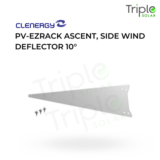 [SR085] PV-ezRack Ascent, Side Wind Deflector 10°(SWD-AC/10) (3 self drilling screw inside the box)
