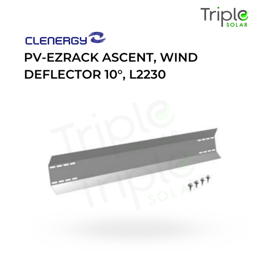 [SR087] PV-ezRack Ascent, Wind Deflector 10°, L2230(WD-AC/10/2230)(4 self drilling screws needed)